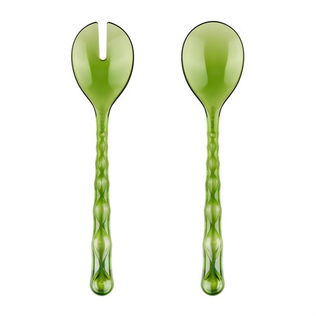 coppia posate insalata vanity verde ninfea